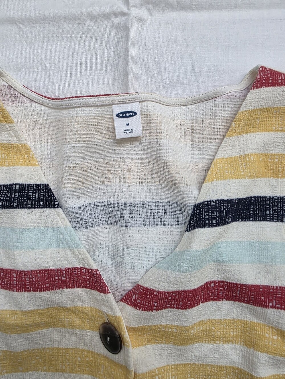 Old Navy Multicolor Striped Tie-Front Vest - Picture 3 of 4